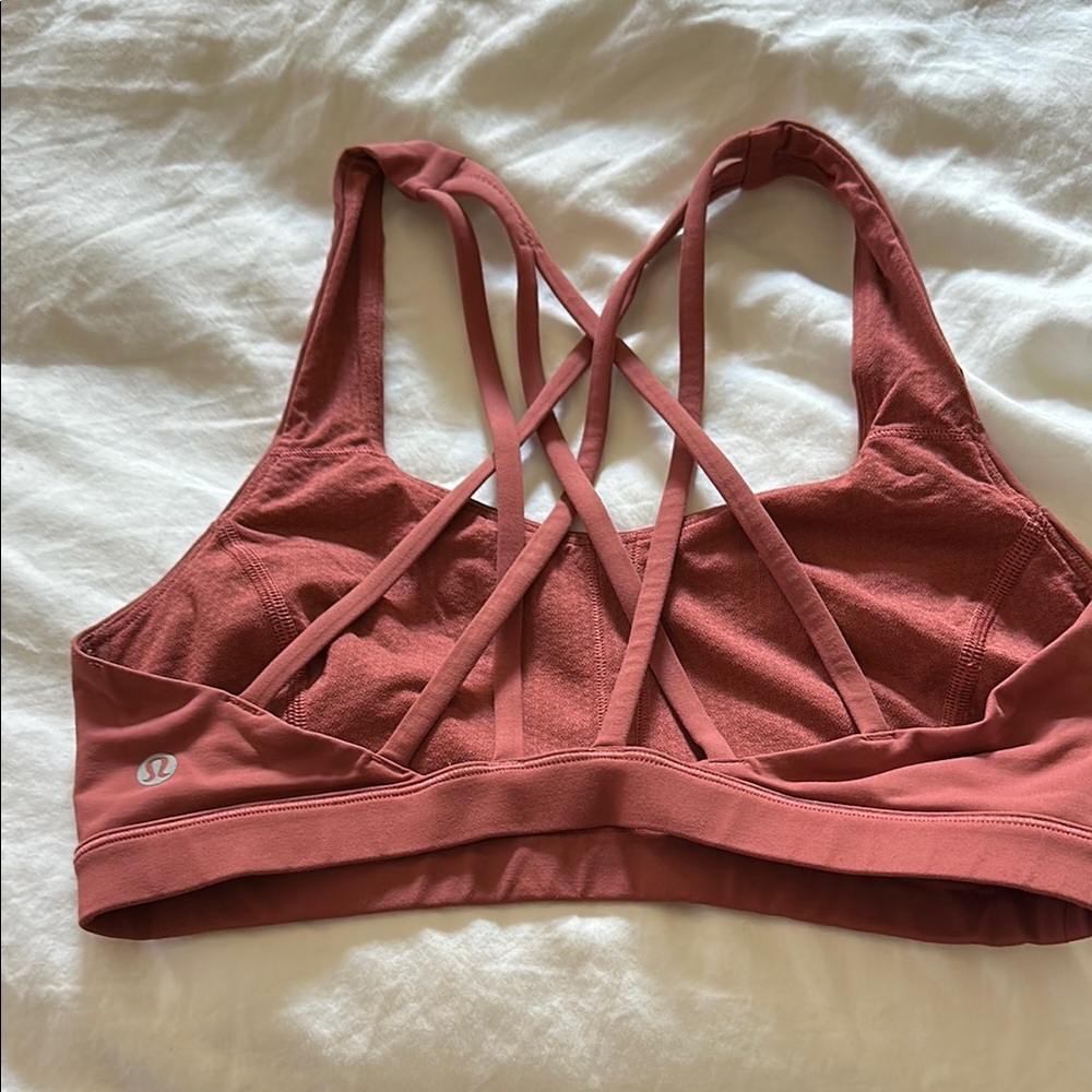 lululemon athletica Cross-Back Sports Bra - Rust - Picture 2 of 3